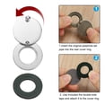 thumbnail image 3 of Uxcell  Copper Peephole Cover Rotating Door Viewer Covers With Self-Adhesive Tool For Home 5/8" Bright Chrome, 3 of 6