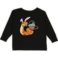 thumbnail image 3 of Inktastic Easter Cute Snake with Basket and Bunny Ears Boys or Girls Long Sleeve Toddler T-Shirt, 3 of 5