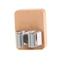 thumbnail image 3 of Organizador de soporte para fregona y escoba, estante de almacenamiento de madera rústica ajustable, colgador de pared para escoba, para lavandería, Color A mayimx Soporte para fregona, 3 of 9