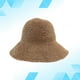 thumbnail image 2 of EeaseMX Sombrero de paja hawaiano para exteriores, redondo, de ala ancha, con protección UV, para playa y verano (caqui), 2 of 8