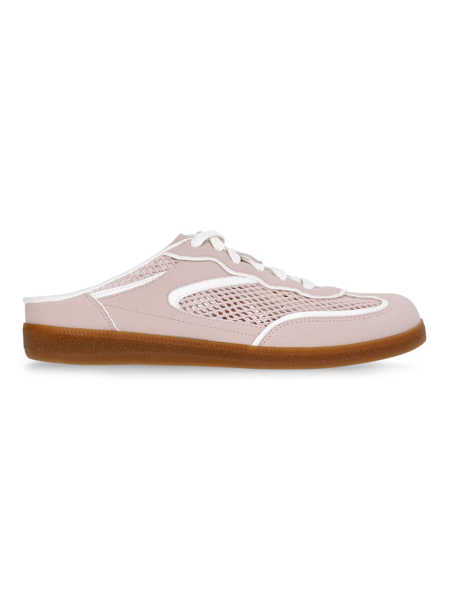 Time and Tru Women's Lace Up Mesh Mule Sneakers