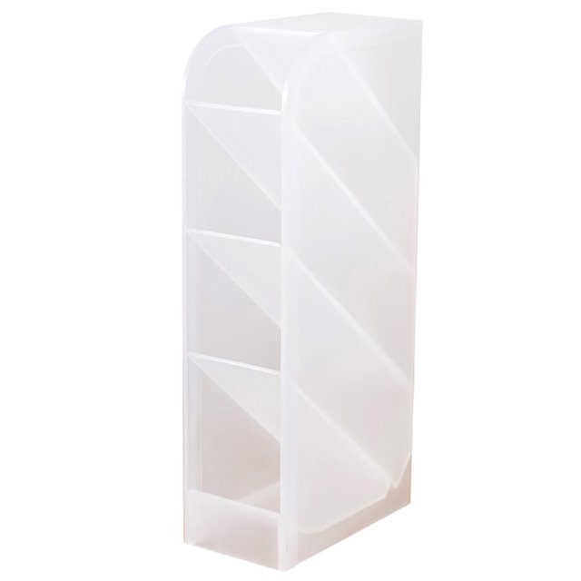 Pen Holder Plastic Simple Translucent Makeup Brush Holder Desktop Pencil Cup