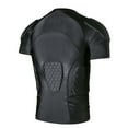 thumbnail image 4 of TUOY Men's Padded Compression Shirt Protective Shirt Rib Chest Protector for Football Paintball Baseball, 4 of 4