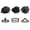 Black, variant on 50 Pcs Simple Bow Tie Hardware Tie Clip Metal Adjustable Cravat Clip Hook Fastener Necktie Hook Bow Tie Cravat Clips