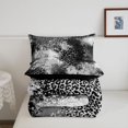 thumbnail image 5 of Homewish Gray Ombre Cheetah Print Twin Comforter Sets,Geometric Abstract Bedding Set,Black Reversible,2-Piece,1 Comforter and 1 Pillowcase, 5 of 7