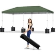 thumbnail image 1 of Carpa Plegable Pop-Up de 10x10 pies, Tienda Exterior Impermeable con Protección UV, Altura Ajustable, Montaje Instantáneo, Bolsa con Ruedas y Kit Completo, 1 of 7
