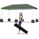 thumbnail image 1 of Carpa Plegable Pop-Up de 10x10 pies, Tienda Exterior Impermeable con Protección UV, Altura Ajustable, Montaje Instantáneo, Bolsa con Ruedas y Kit Completo, 1 of 7