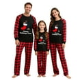 thumbnail image 4 of Uaswgudfs Men's Christmas Pajama Set, Happy Holidays Fam Plaid Long Sleeve Top & Pants, Family Matching Loungewear Sleepwear for Dad - Walmart Popular Festive Pajamas, 4 of 5