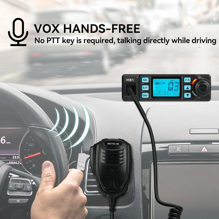 Radio CB Retevis MB62 Kit Completo - Con Antenna, VOX, Canali AM/FM Per Camionisti - Foto 5