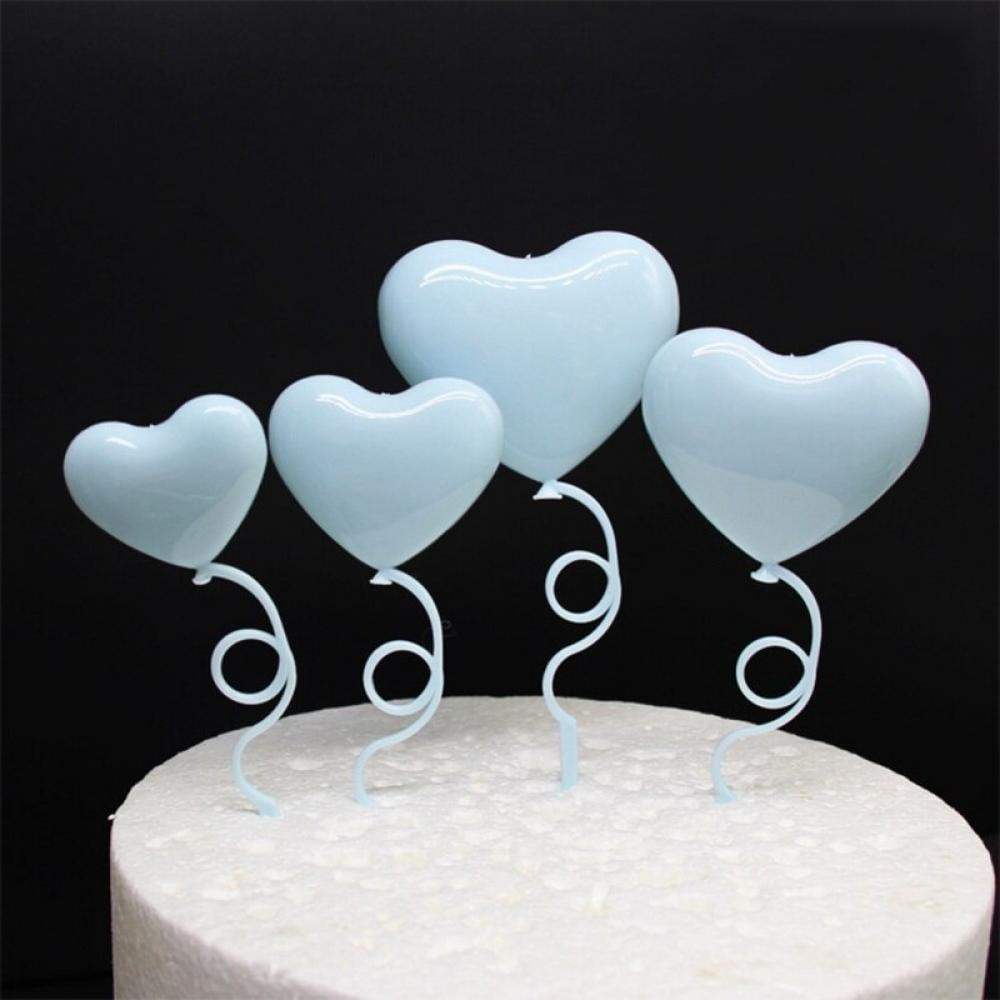 Clearance Eleaeleanor Cake Decoration Tools With Feather For Wedding Birthday Party Valentine S Day New Heart Shape Cake Topper Cupcake Pick Toppers Walmart Com Walmart Com