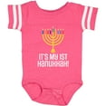 thumbnail image 3 of Inktastic 1st Hanukkah Menorah Childs Boys or Girls Baby Bodysuit, 3 of 5