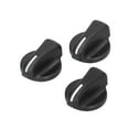 thumbnail image 2 of Black Control Knobs, Control Knob Durable Palstic 3 Pieces  For Old And Broken One For Ram B-Van 1998-2003, 2 of 8