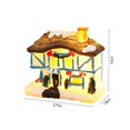 thumbnail image 1 of Feltree Christmas Winter Village Houses Set LED Lighted DIY Christmas Figurines Christmas Miniature Resin Ornament Kits Christmas Cedar Bare Branch Tree Street Lamp, 1 of 8