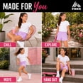 thumbnail image 3 of RBX Girls Athletic Shorts - Active Performance Mesh Jersey Gym Shorts Activewear for Outdoor Play, 3 of 7