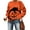 Orange, variant on VILOVE Women Halloween Sweatshirt Pumpkin Ghost Graphic Shirts Fall Long Sleeve Pullover Tops