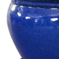 thumbnail image 4 of Southern Patio Wisteria 12-in Diameter Ceramic Planter Pot w/ Saucer, Blue, 4 of 11