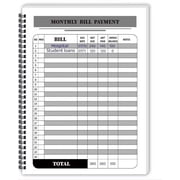 Monthly Bill Payment Tracker 48 Months Expense and Bill Tracker with Calendar & Debt Payoff Planner