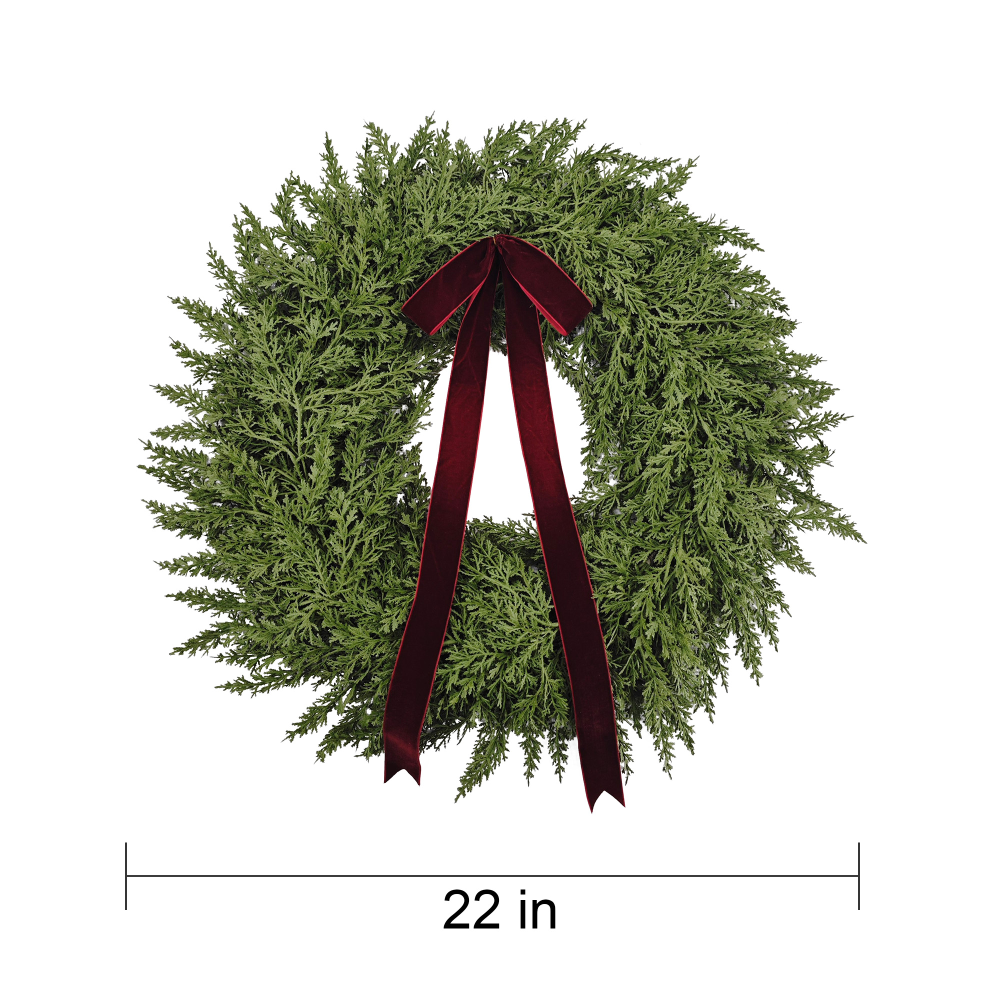 My Texas House 22-Inch Cedar Artificial Christmas Wreath photo 7
