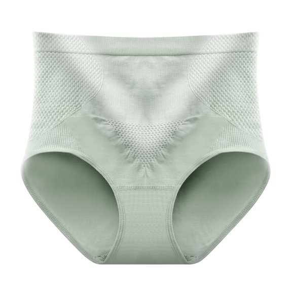 Bigersell Open Crotch Panties Clearance Plus Size Period Underwear Seamless Panty Style P-380 Polyester Bikini Panties Ladies Thong Briefs High Waist Women's Bikini Panties Green M