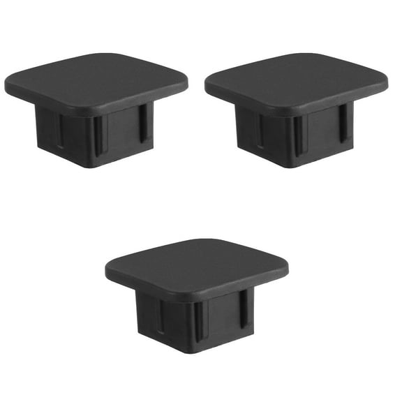 3 Pieces Traction Cover Car Hitch Exhaust Clamp Trailer Insert Black