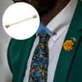 thumbnail image 4 of Uxcell 2 Pcs Alfileres de Cuello para Hombres, Clip de Cuello de Camisa de Bola de Latón, Sujetador de Corbatas, Accesorios para Hombres en Bodas, Reuniones de Negocios y Fiestas, Dorado, 4 of 6