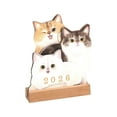 thumbnail image 2 of Euaioeiu 2026 Cute Cat Wall Calendar with Wooden Stand, Desktop Decor, Home Office Desk Organizer, 4x6 Inches, Tear-Off Pages, Gift for Cat Lovers, Animal Theme, 2 of 9