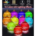thumbnail image 3 of Bola de Navidad inflable con luz de PVC, bola grande decorada al aire libre de 24 pulgadas con luz, control remoto, bomba de aire para decoraciones de patio y piscina, color rojo JAMW Sencillez, 3 of 5