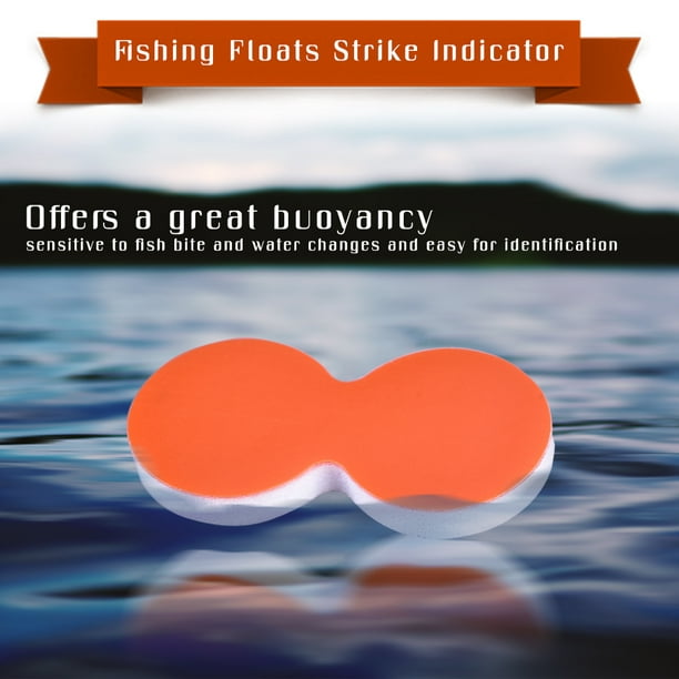 24Pcs EVA Fly Fishing Floats Strike Indicator Tackle Accessories (Orange) 