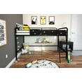 thumbnail image 3 of DHP Jett Junior Twin Metal Loft Bed, Black, 3 of 10