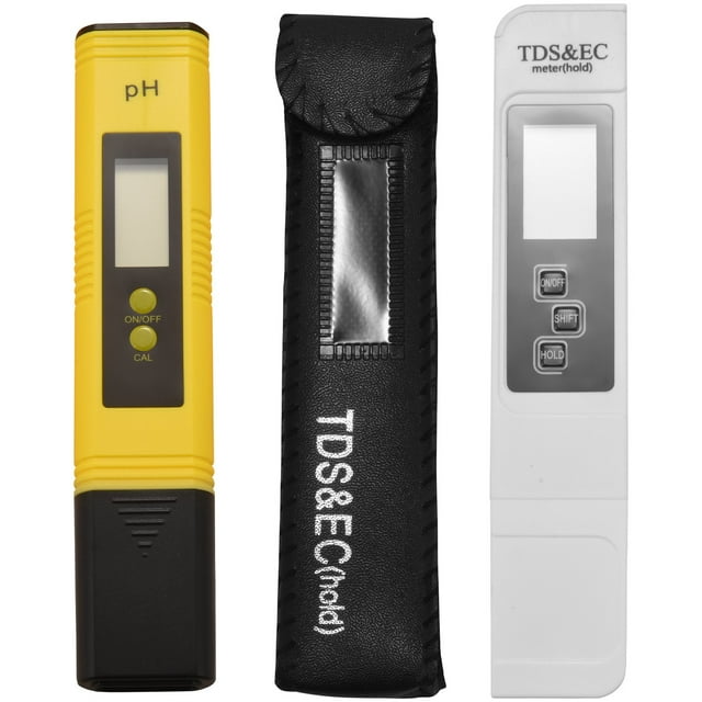 PH Meter and TDS Meter,Digital Water Quality Tester, 0-9990 PPM, and Temperature Measurement 0.01 PH High Precision