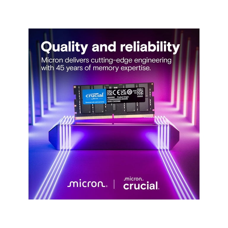 Crucial DDR5-6400 32GB×2枚(計64GB) 購入納品書付き CrucialのDDR5-6400対応CUDIMMに新モデル、32GB×2枚組と64GB×2枚組