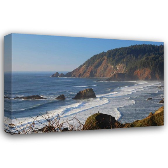 Brian Kidd 18x13 Gallery Wrapped Canvas Wall Art Titled - Ecola Afternoon II
