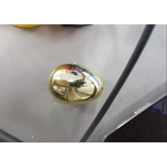 12 Pcs Golden Easter Eggs, Fillable Eggs for Egg Hunt Game and Basket Stuffers, Empty Surprise Eggs with Treats, Holiday Party Favor and Decorations, 2.36x1.39in (Gold)