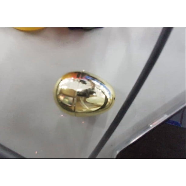 Decoraciones de Pascua, adornos de Pascua, regalos de Pascua, huevos dorados, huevos de Pascua de plástico, huevos vacíos sorpresa rellenables para huevos de Pascua, huevos de juego, juguetes para niñ