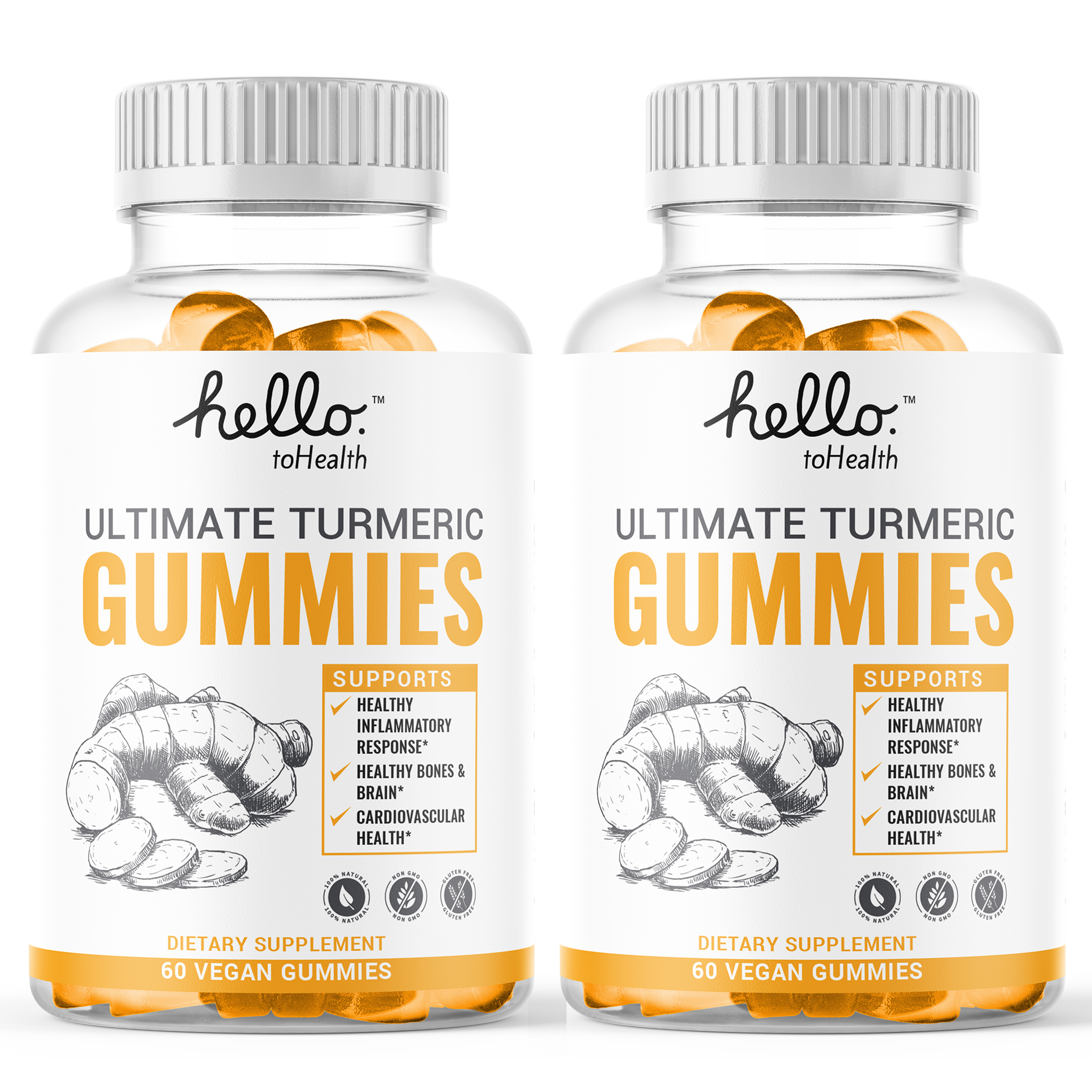 Complete Turmeric Curcumin Gummies Anti Inflammatory Supplement for Joint Health and Support