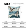 thumbnail image 5 of Seagull Velvet Throw Pillow Covers Inserts in 16x16, 18x18, and 20x20 Inches - Set of 2 - Unique Patterns for Throw Pillow Covers for All Occasions, 5 of 6