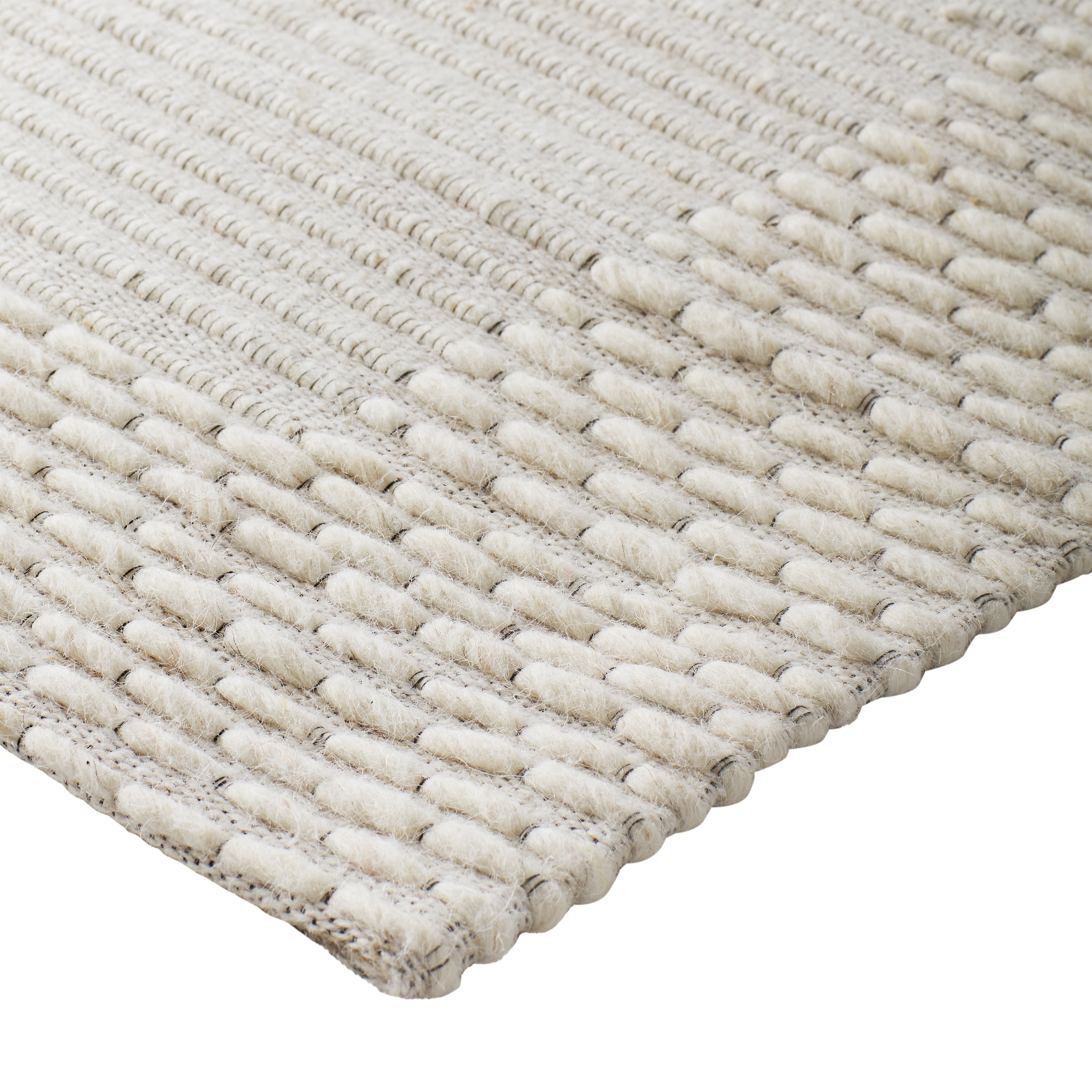 Dave & Jenny Marrs for Better Homes & Gardens Woven Border 7 ft Runner Rug, Off-White