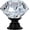 Black, variant on SIMDOO 6 Pack 30mm Diamond Crystal Glass Knobs, Silver Base Decorative Cabinet Drawer Pull Handles for Kitchen Dresser Closet