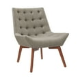 thumbnail image 4 of Linon Cassia Mid-Century Button Tufted Accent Chair, Gray, 4 of 10