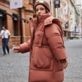 thumbnail image 2 of DJDLJWCJ Girls Parka Coat Winter Windproof Thicken Warm Quilted Down Jacket Girls Puffer Jacket Brown Size 11, 2 of 9