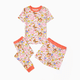 thumbnail image 1 of PatPat Pijamas de bambú para niñas pequeñas y niños con estampado divertido (traje de 3 piezas ajustado), 1 of 2