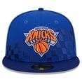 thumbnail image 2 of Men's New Era Blue New York Knicks  Rally Drive Checkerboard 59FIFTY Crown Fitted Hat, 2 of 6