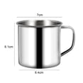 thumbnail image 3 of Tazas de café de acero inoxidable Taza de té y cerveza de café térmico de metal de 200 ml, 3 of 5