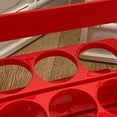 thumbnail image 5 of Estante portátil para botellas de cerveza, color puro, plegable, para almacenamiento de bebidas, cesta para picnic con asa para cerveza, color rojo, 5 of 5