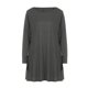 thumbnail image 5 of Vestido Largo de Manga Larga para las Mujeres Color Sólido Cuello Redondo Suelto Medio Ternera Vestido de Noche, Vestido Casual de Manga Larga para las Mujeres Dormir, 5 of 8