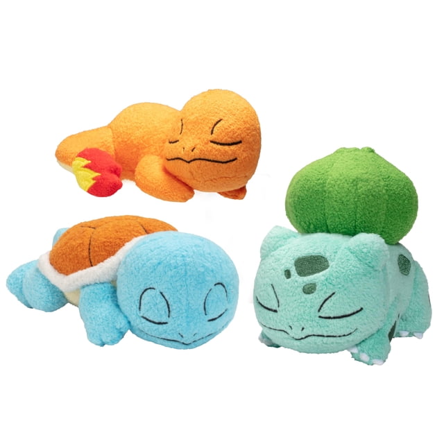 Peluche Pokémon 5 Squirtle, Charmander y Bulbasaur