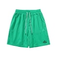 thumbnail image 2 of Styesk Mens Shorts Men Solid Color Casual Fashion Loose Drawstring Pockets Exercise Beach Shorts Pants, 2 of 5