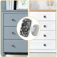 thumbnail image 4 of 4 Pieces Set Drawer Pulls Handle Square Wardrobe Cabinet Knobs with Stainless Steel Screws Furniture Kitchen Decor, 4 of 5