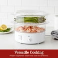 thumbnail image 3 of 6.3 Quart Electric Vegetable Steamer Rice Cooker with Timer for Healthy Cooking, 3 of 7