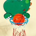 thumbnail image 3 of Aro De Baloncesto Para Niños Marco De Tiro Portátil Paraen La Pared Bastidor De Bolas Para El Hogar Plegable Dibujos Animados De Altura Ajustable Con Gancho Para El Parque En Casa Al Aire Libre matsuzay FN002054-00, 3 of 6